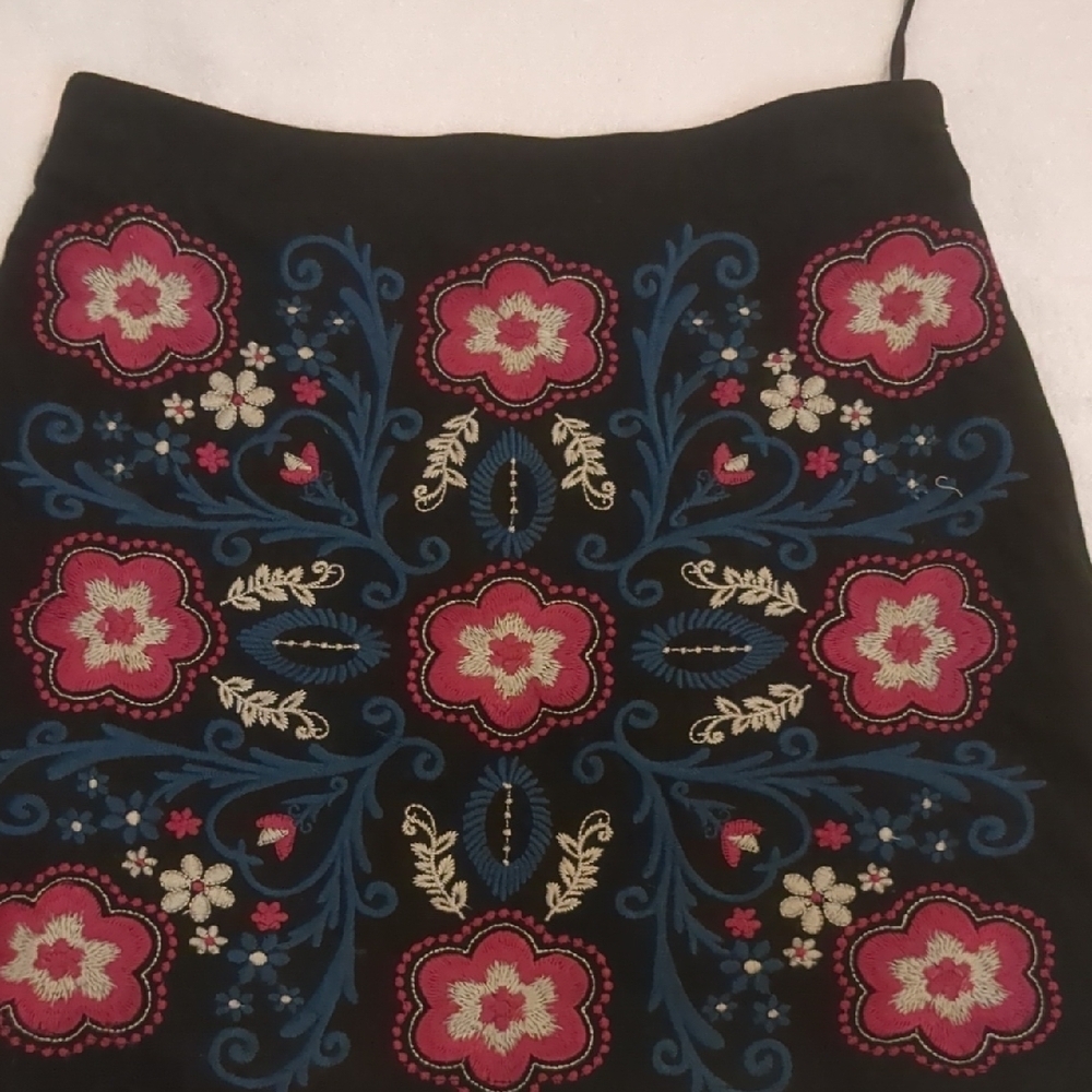 Miami Black Embellished Pencil Skirt Resort Wear